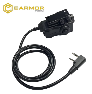 EARMOR M51 PTT (Compatible With Baofeg & AUX x MIC Plug In)