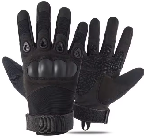 Touch Screen Ventilated Airsoft Gloves - Black