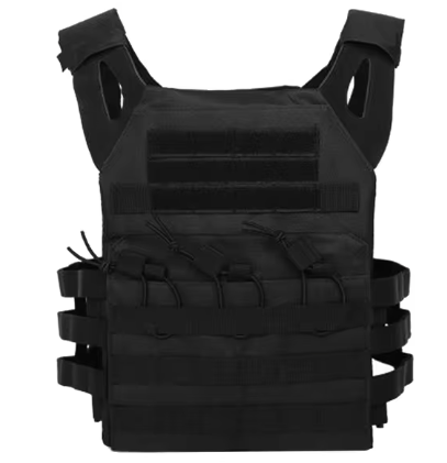 Nylon Tactical MOLLE Vest - Black