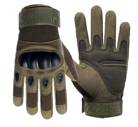 Touch Screen Ventilated Airsoft Gloves - khaki