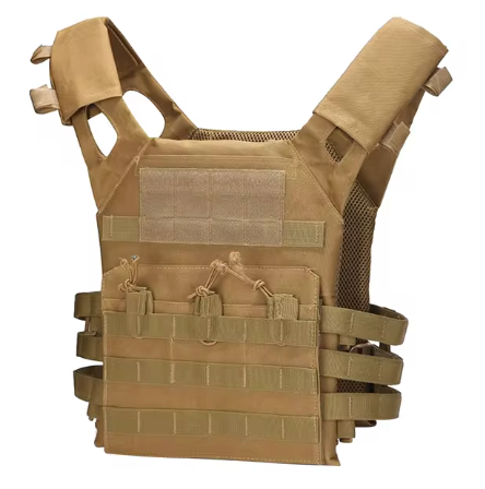 Nylon Tactical MOLLE Vest - Khaki