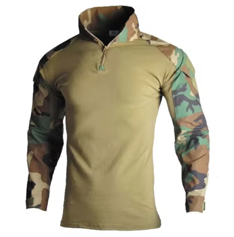 Camouflage Tactical Combat Shirt - US Woodland Camouflage